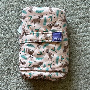 5/$25- Quilted White diaper changing pad Mat